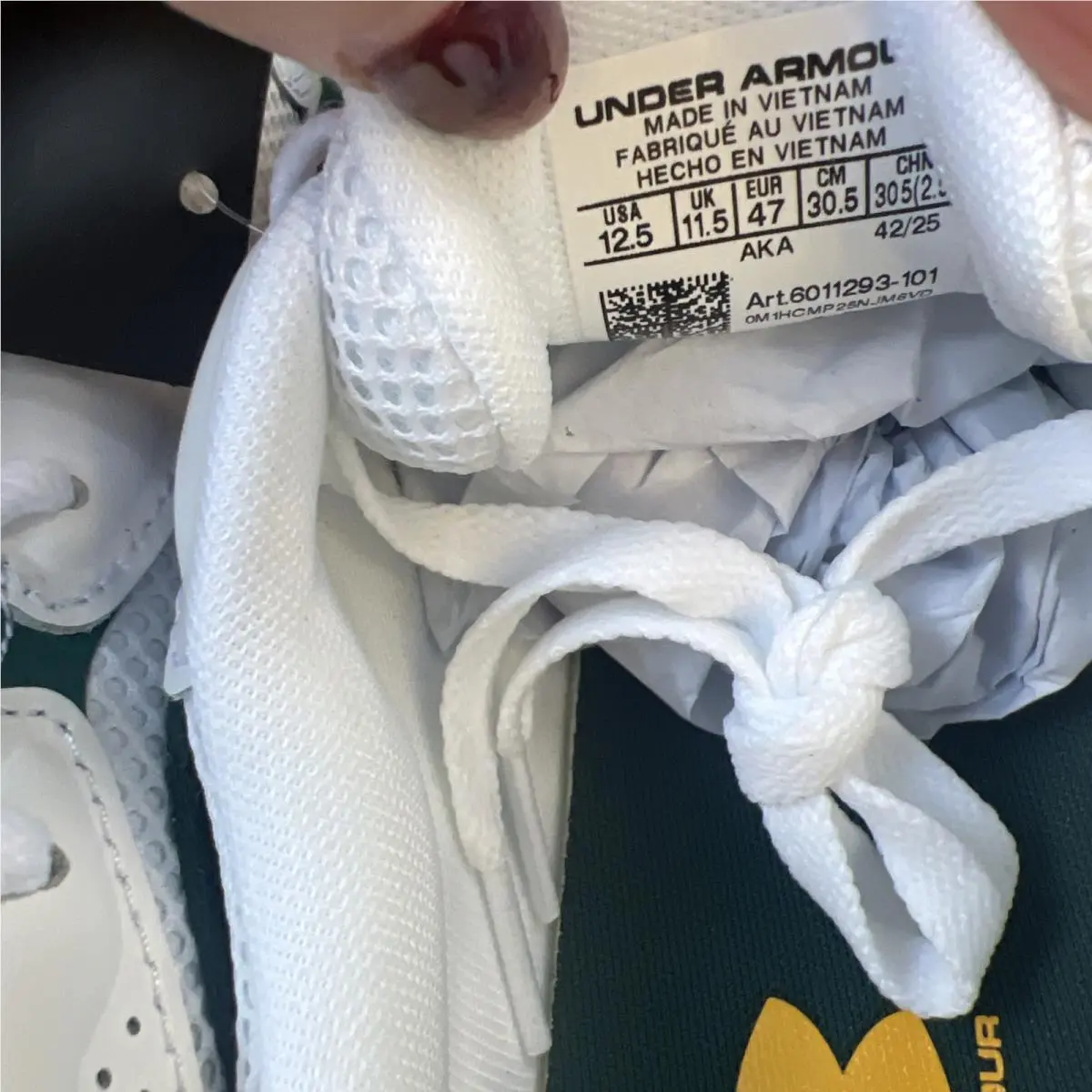 Under Armour shoes - Under Armour Tech Runner - Tech Runner - White / Arden Green / Metallic Silver 4