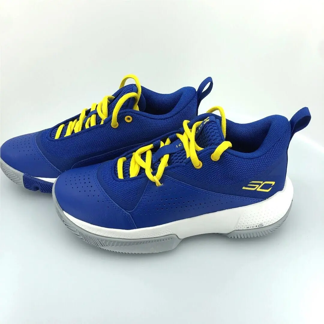 Under Armour GS SC 3Zero IV Blue White Size 4Y Athletic Shoes