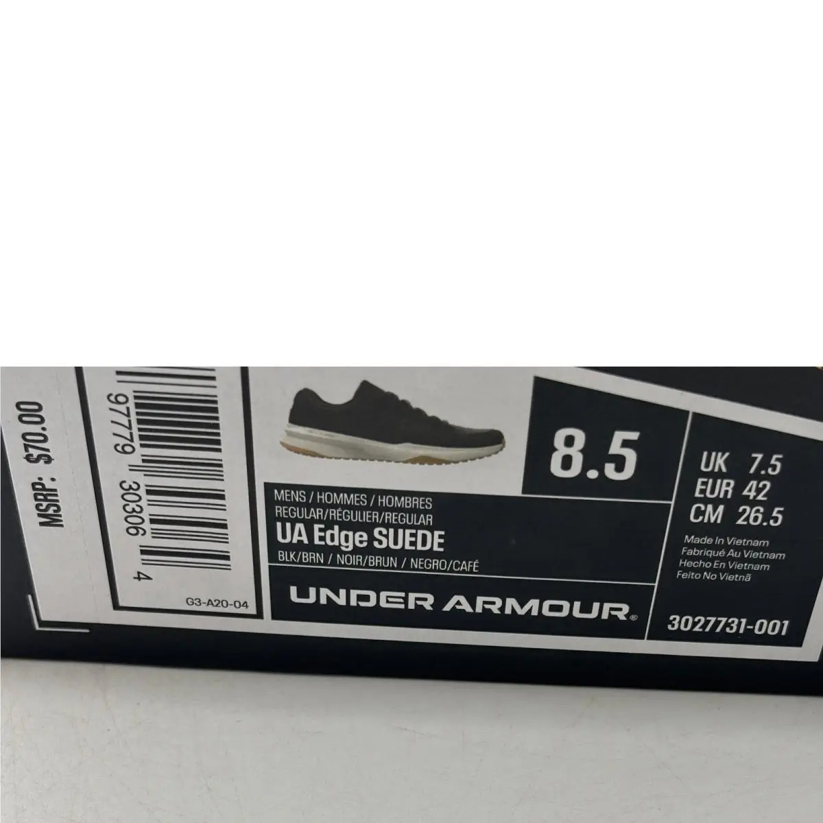 Under Armour shoes - UA Edge Suede - Edge Suede - Black 5