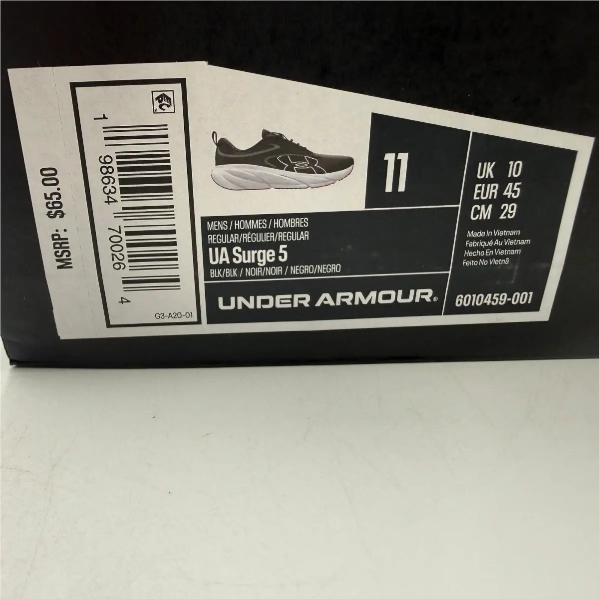 Under Armour shoes - UA Surge 5 - Surge - Black 0
