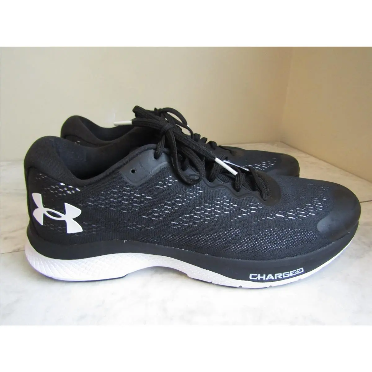 Under Armour Charged S Bandit Black Basketball Shoe Size Men 11 EU 43
