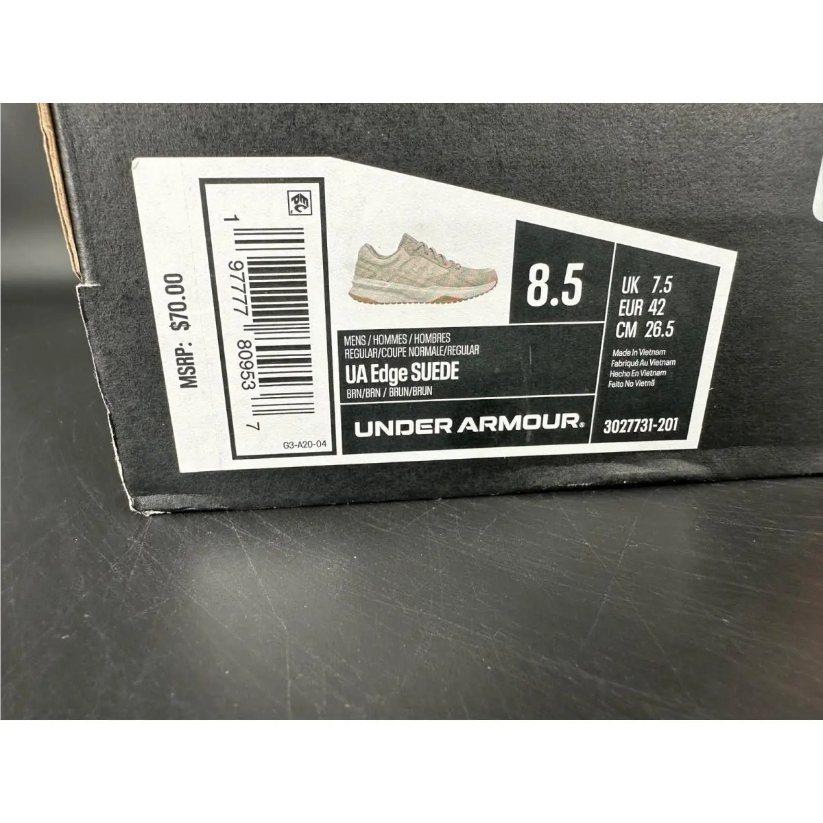 Under Armour shoes - UA Edge Suede - Edge Suede - 3027731 201 - Brown 1