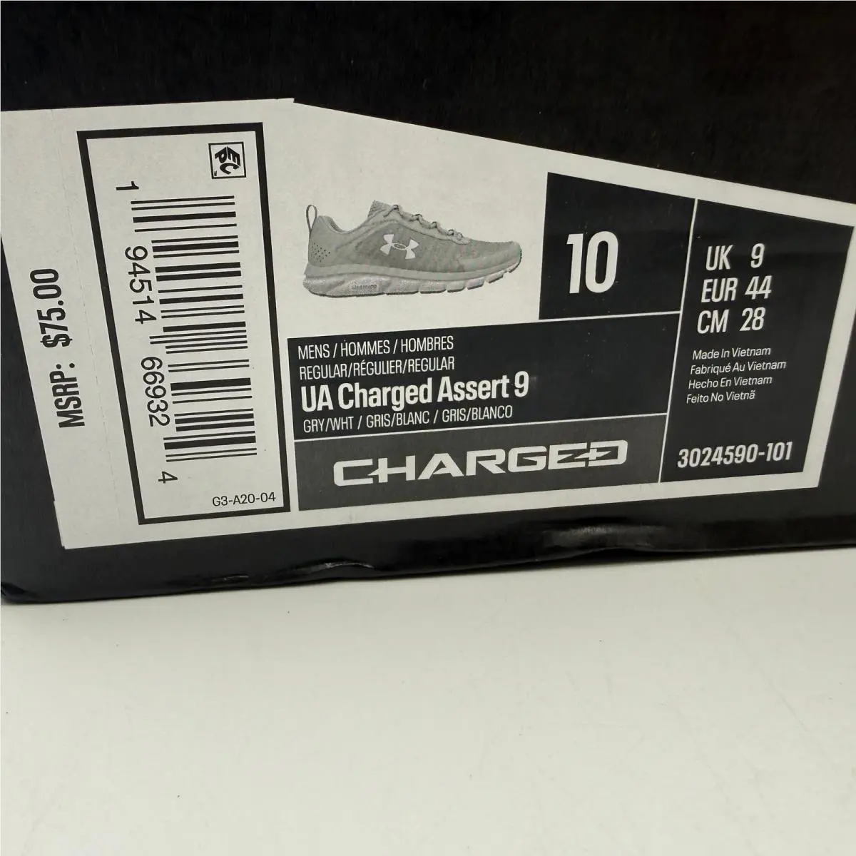 Under Armour shoes - Under Armour Charged Assert 9 - Gray 0