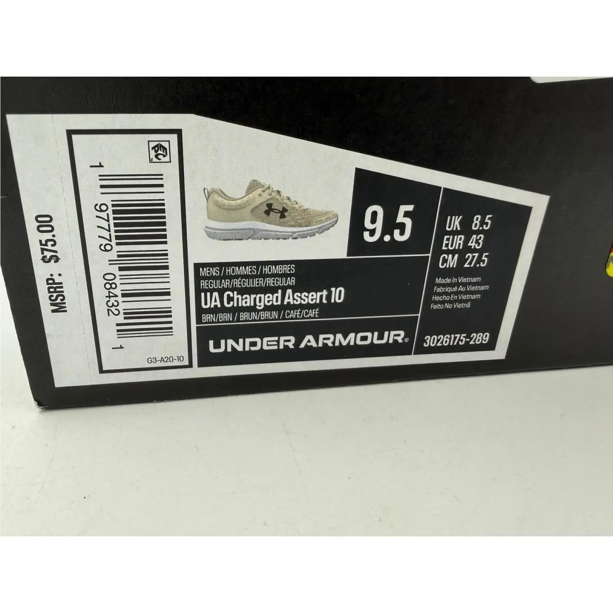 Under Armour shoes - UA Charged Assert 10 - Charged Assert - Beige 0