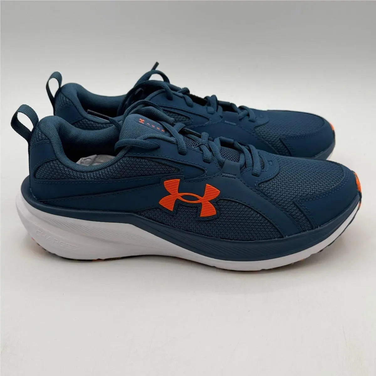 Under Armour UA Assert 11 Shoes Mens Size 8 Blue Orange Running 3027715-401