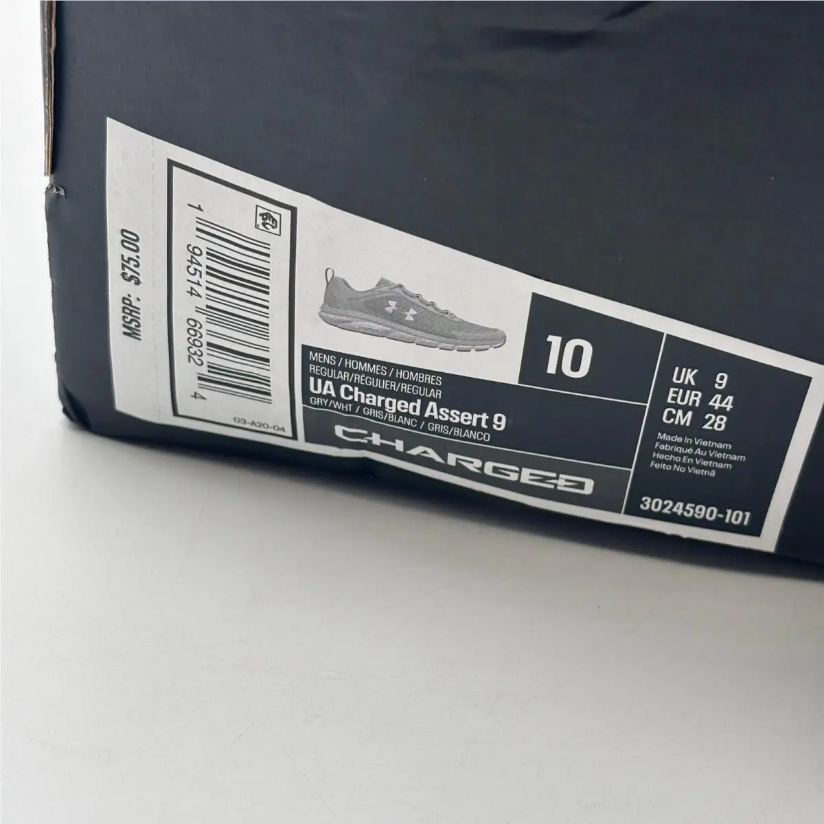Under Armour shoes - UA Charged Assert 9 - Charged Assert - Gray 0