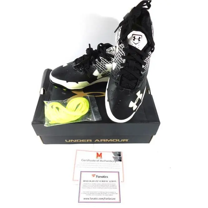 Maryland Terrapins Team Issued Under Armour Team C-low DT Size 6 Black/white