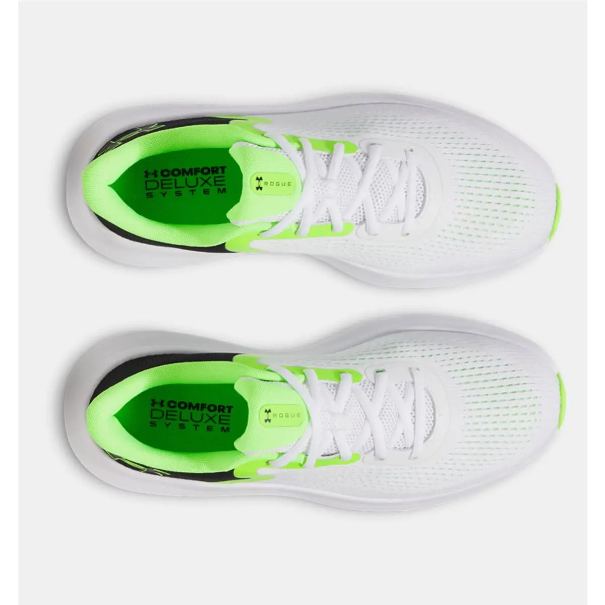 Under Armour shoes - Under Armour Rogue 5 - Rogue - 3028256-101 - White Black Hyper Green (UPC: 197779086400) 2