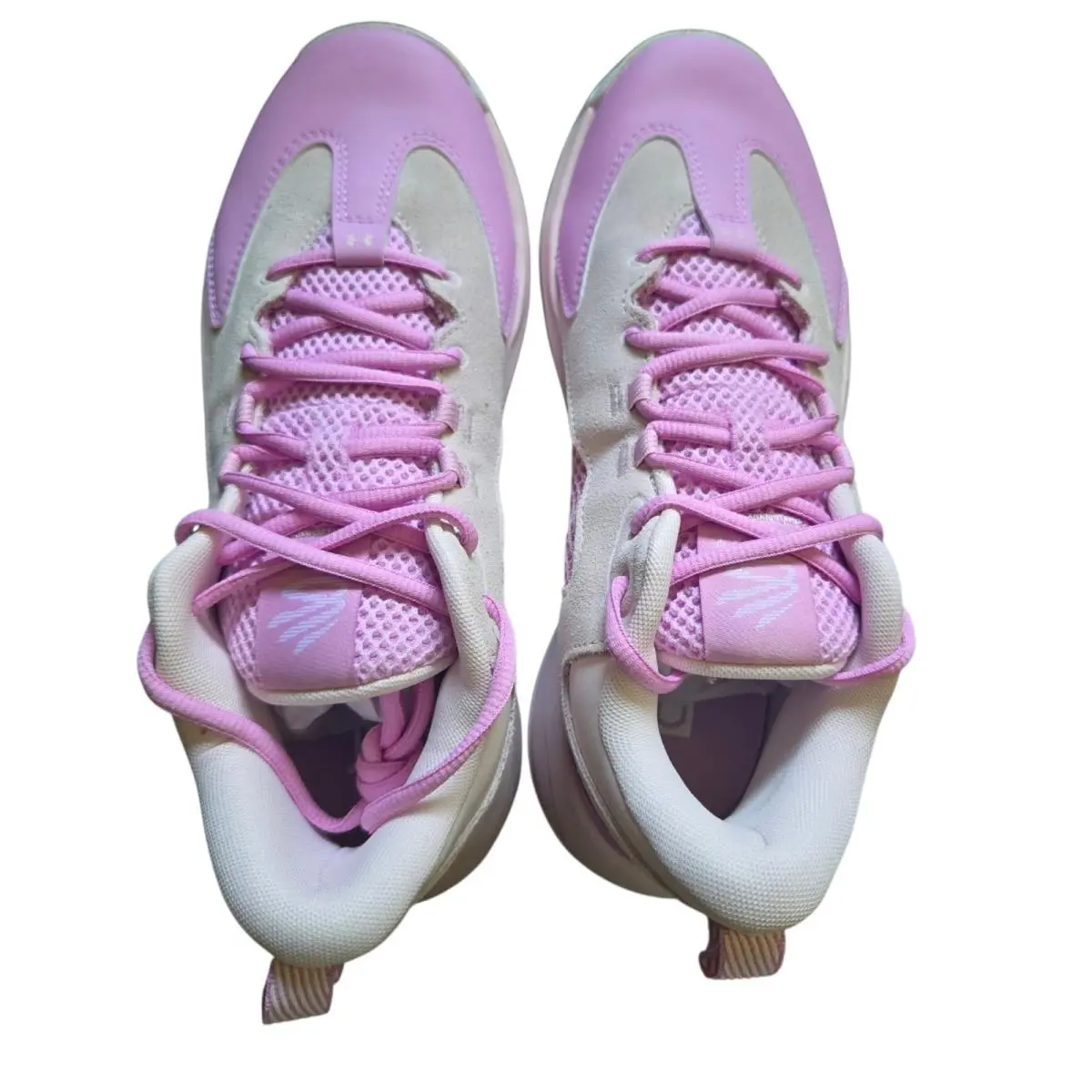 Under Armour Curry 3Z25 Sde Mens 8.5 Womens 10 Pink White Basketball 6000750-400