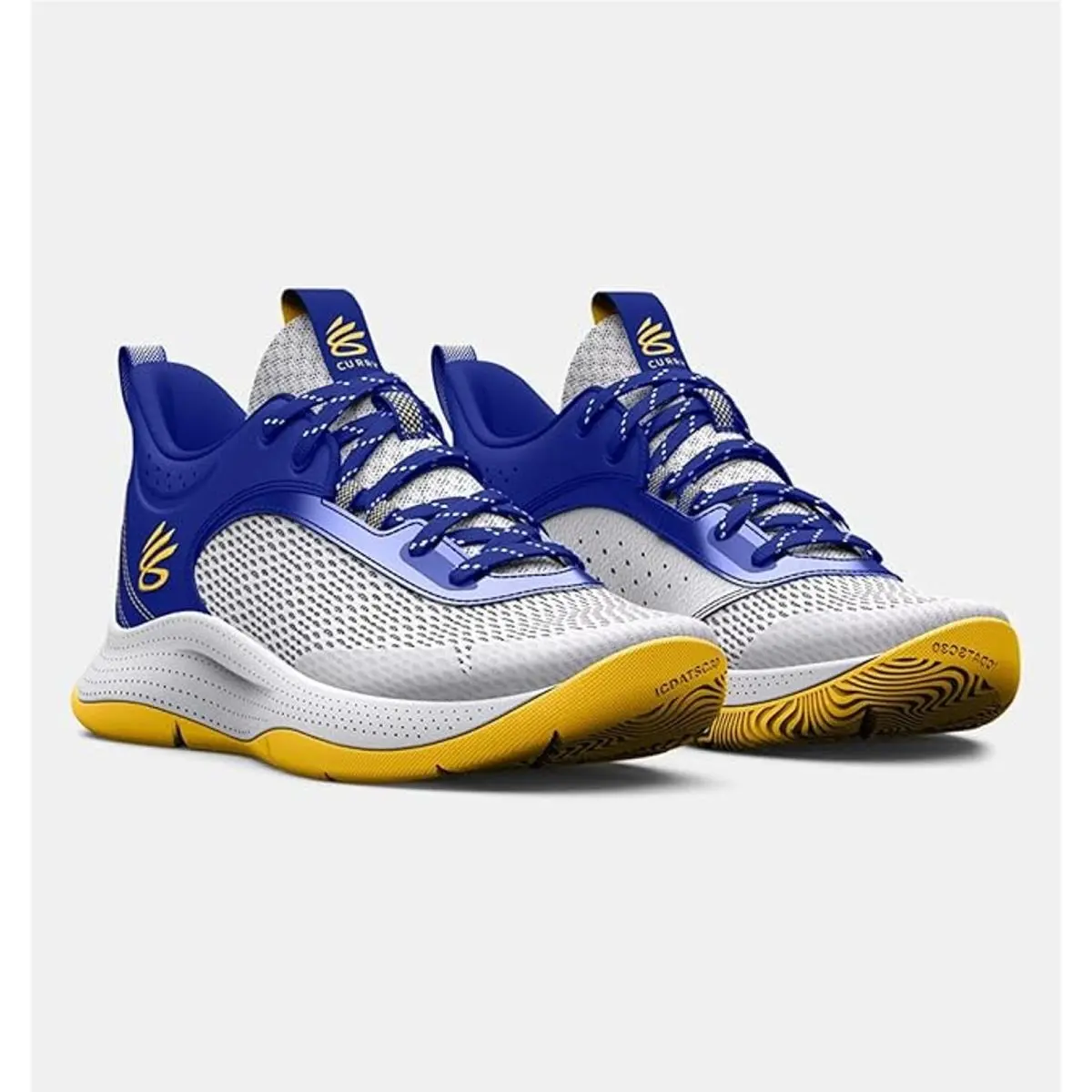 Under Armour Boy Kids` Basketball Shoes White/royal/taxi 4.5