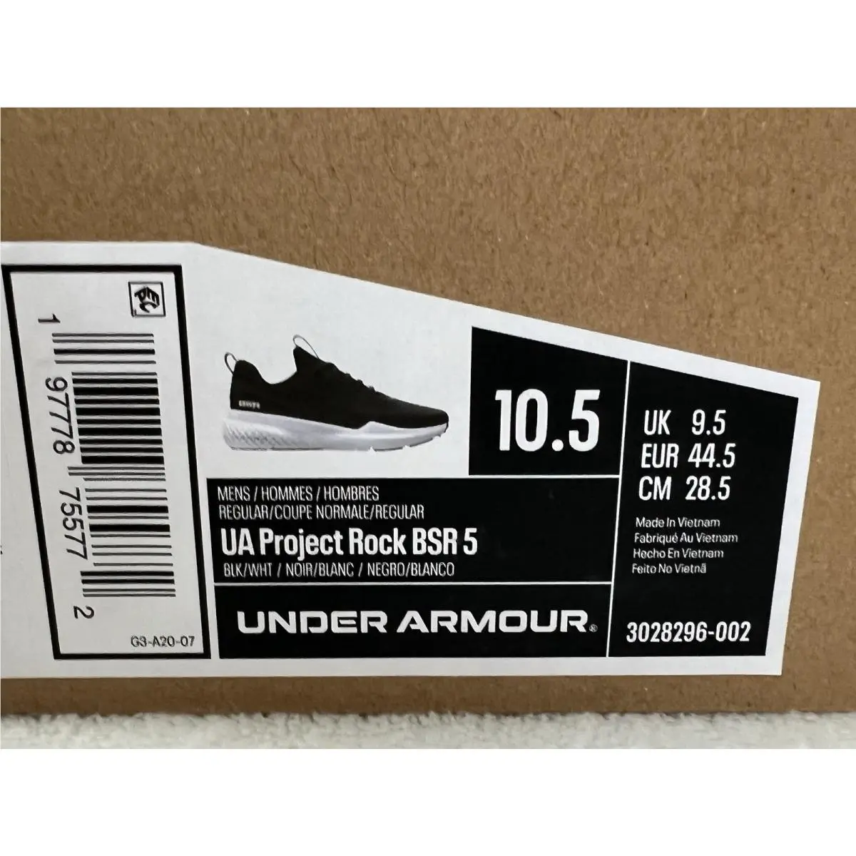 Under Armour shoes - Rock BSR 5 - Rock BSR - Black (UPC: 197778755772) 8