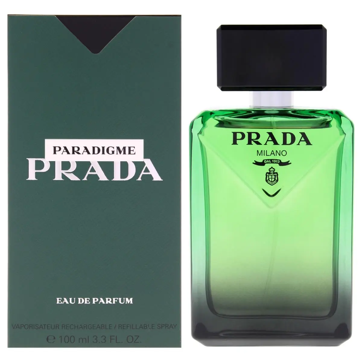 2 Pack Paradigme by Prada For Men - 3.3 oz Edp Spray Refillable