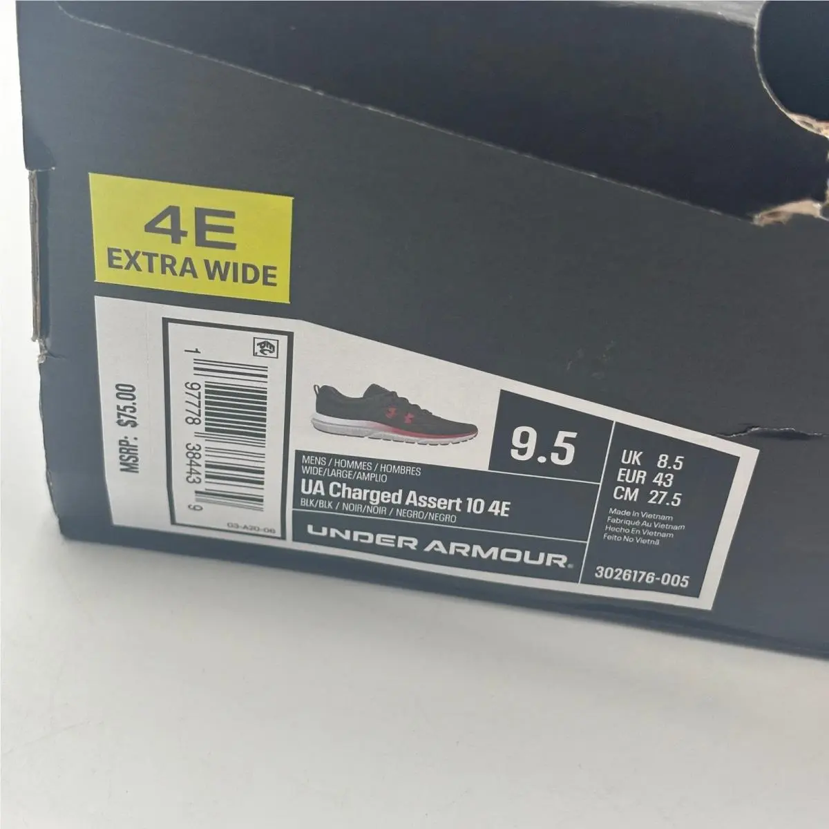 Under Armour shoes - Under Armour Charged Assert 10 4E - Black 0
