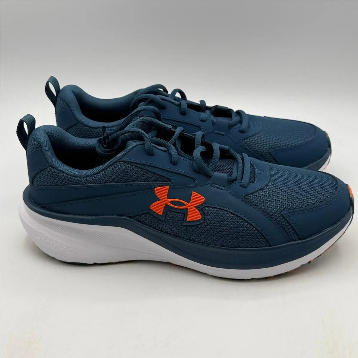 Under Armour UA Assert 11 Shoes Men Size 10.5 Blue Orange Running 3027711-401