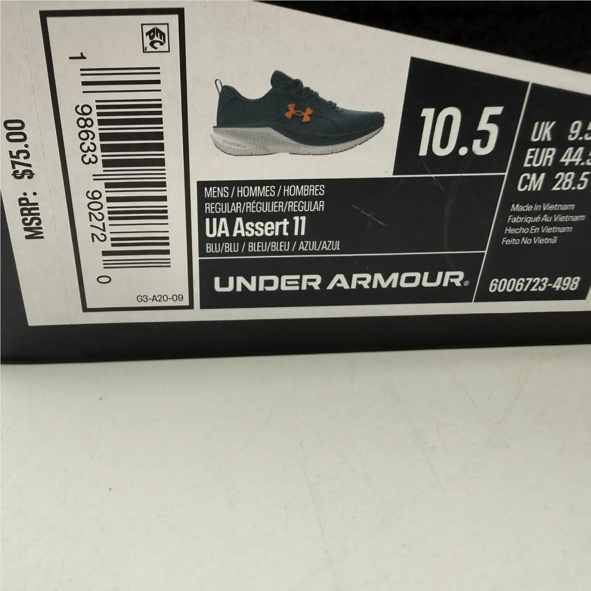 Under Armour shoes - UA Assert 11 - Assert - Blue 5