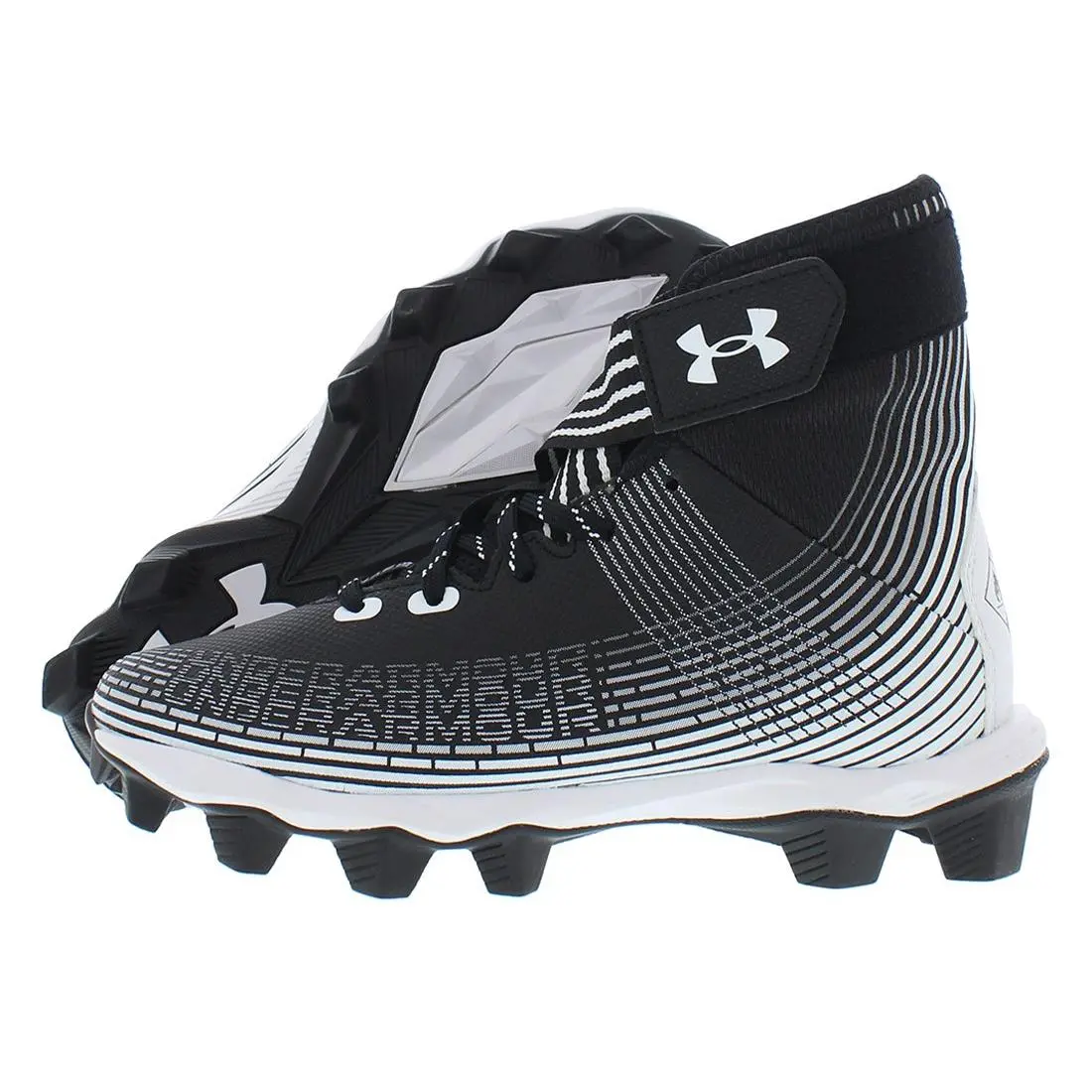 Under Armour Highlight Franchise Boys Shoes Size 4 Color: Black/white