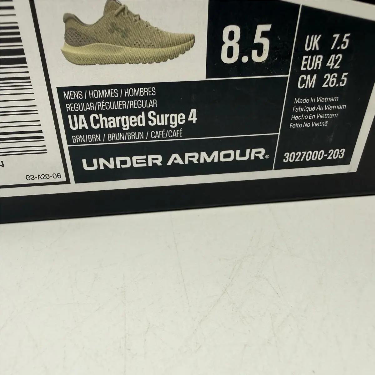 Under Armour shoes - UA Charged Surge 4 - Charged Surge - Brown 0