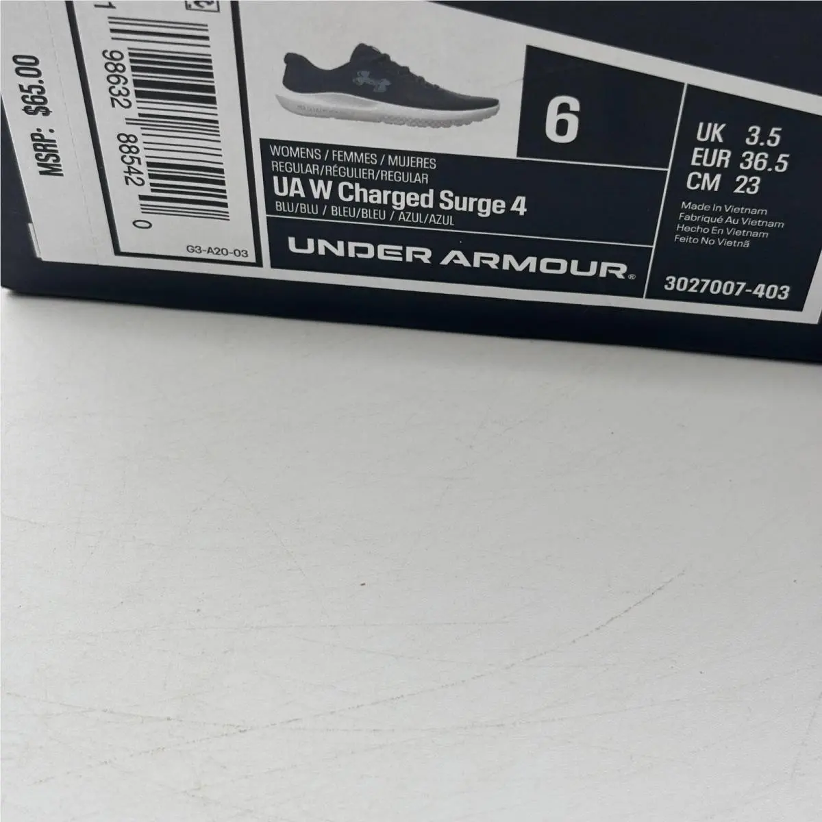 Under Armour shoes - Under Armour Charged Surge 4 - Blue 0