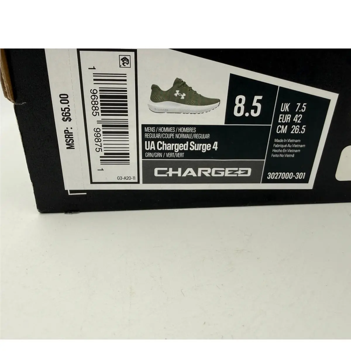 Under Armour shoes - Charged Surge 4 - Charged Surge - Green 0
