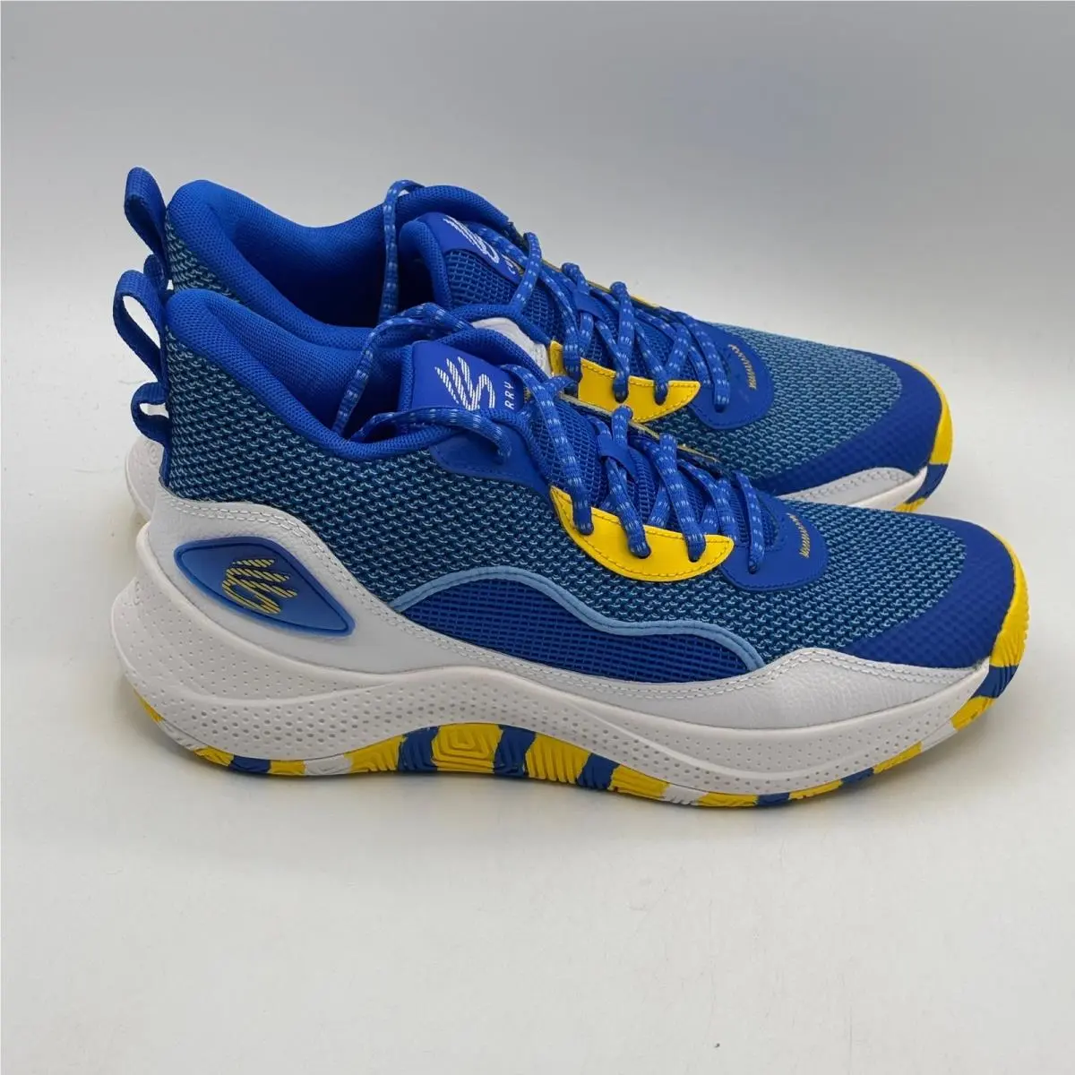 Under Armour Curry 3Z 24 Shoes Men Size 9.5 Blue White Basketball 3027626-400