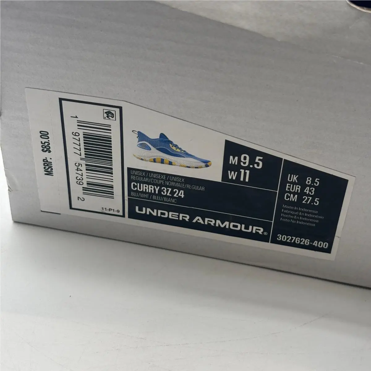 Under Armour shoes - Curry 3Z 24 - Curry - Blue 0