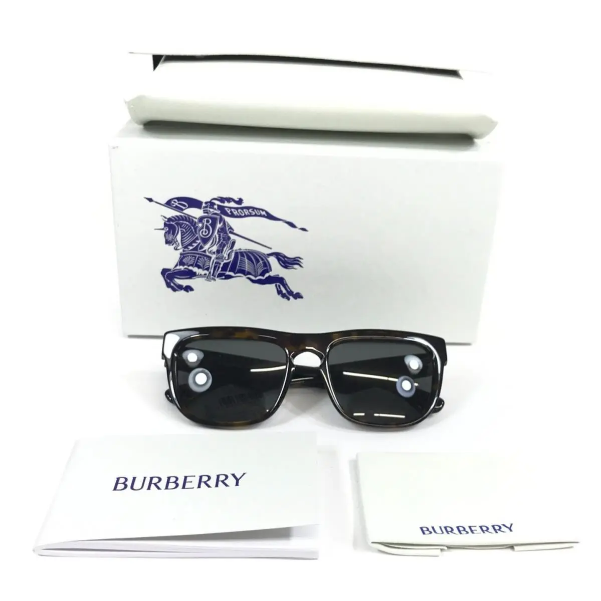 Sunglasses Frames B4431-U 3002/87 Havana Brown Frames Dark Gray Lenses by Burberry