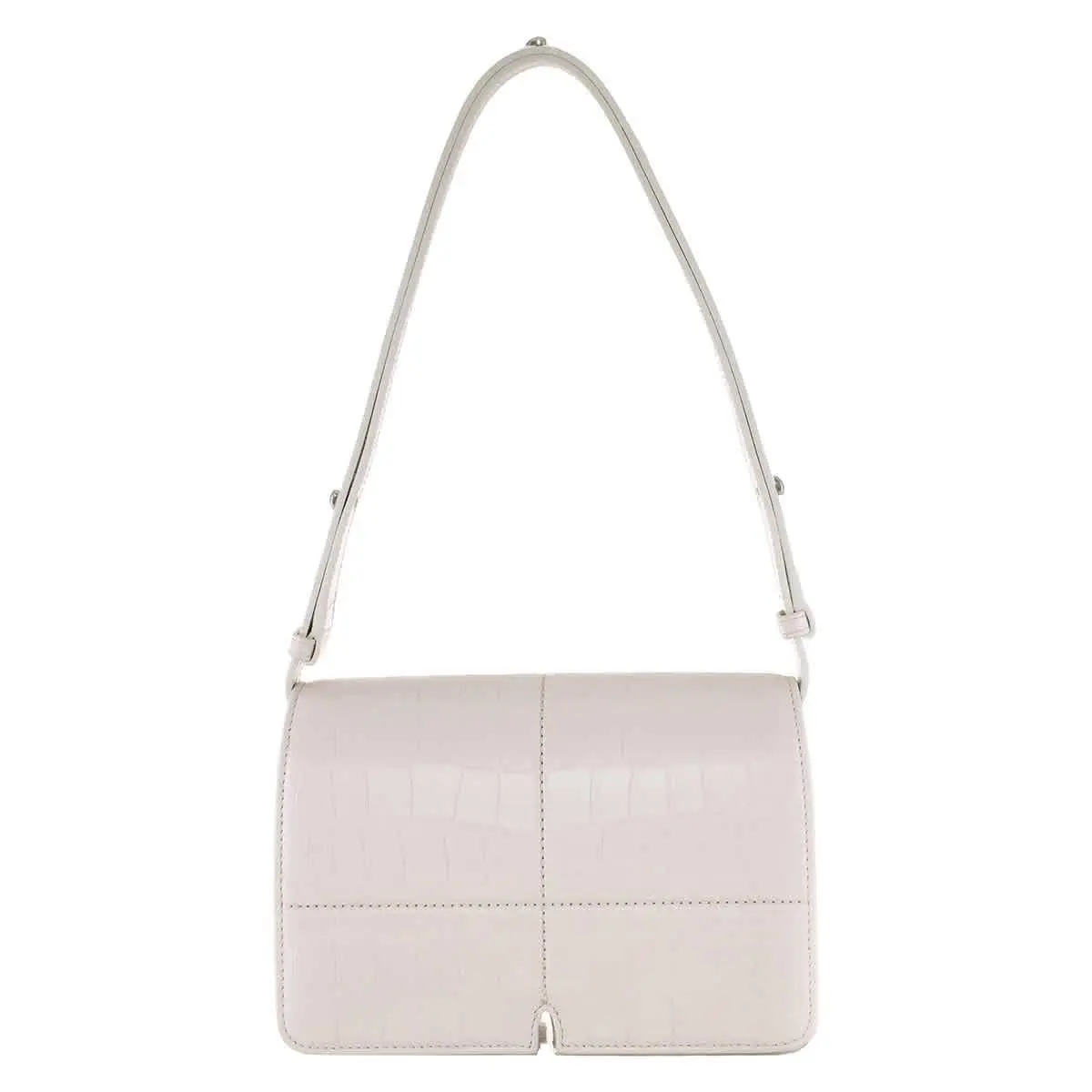 Snip Croc-embossed Leather Shoulder Bag 8092845 by Burberry