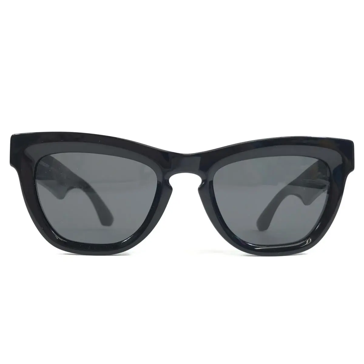 Sunglasses B4415-U 3001/87 Shiny Black Cat Eye Frames Dark Grey Lenses by Burberry