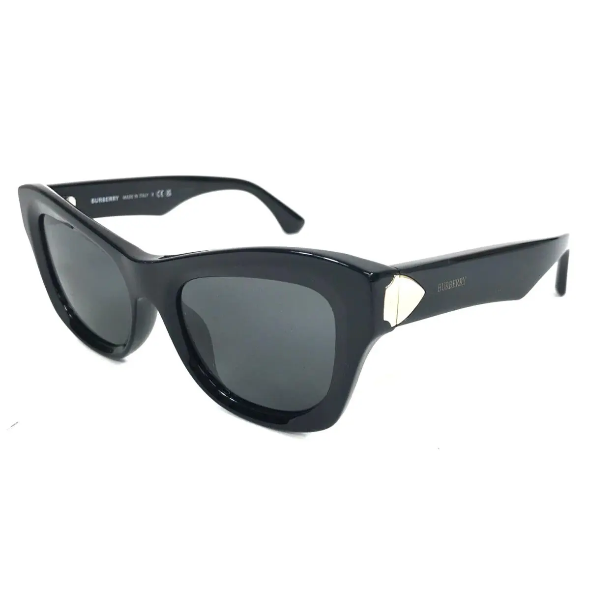 Sunglasses B4442-U 3001/87 Black Cat Eye Frames with Dark Grey Lenses by Burberry