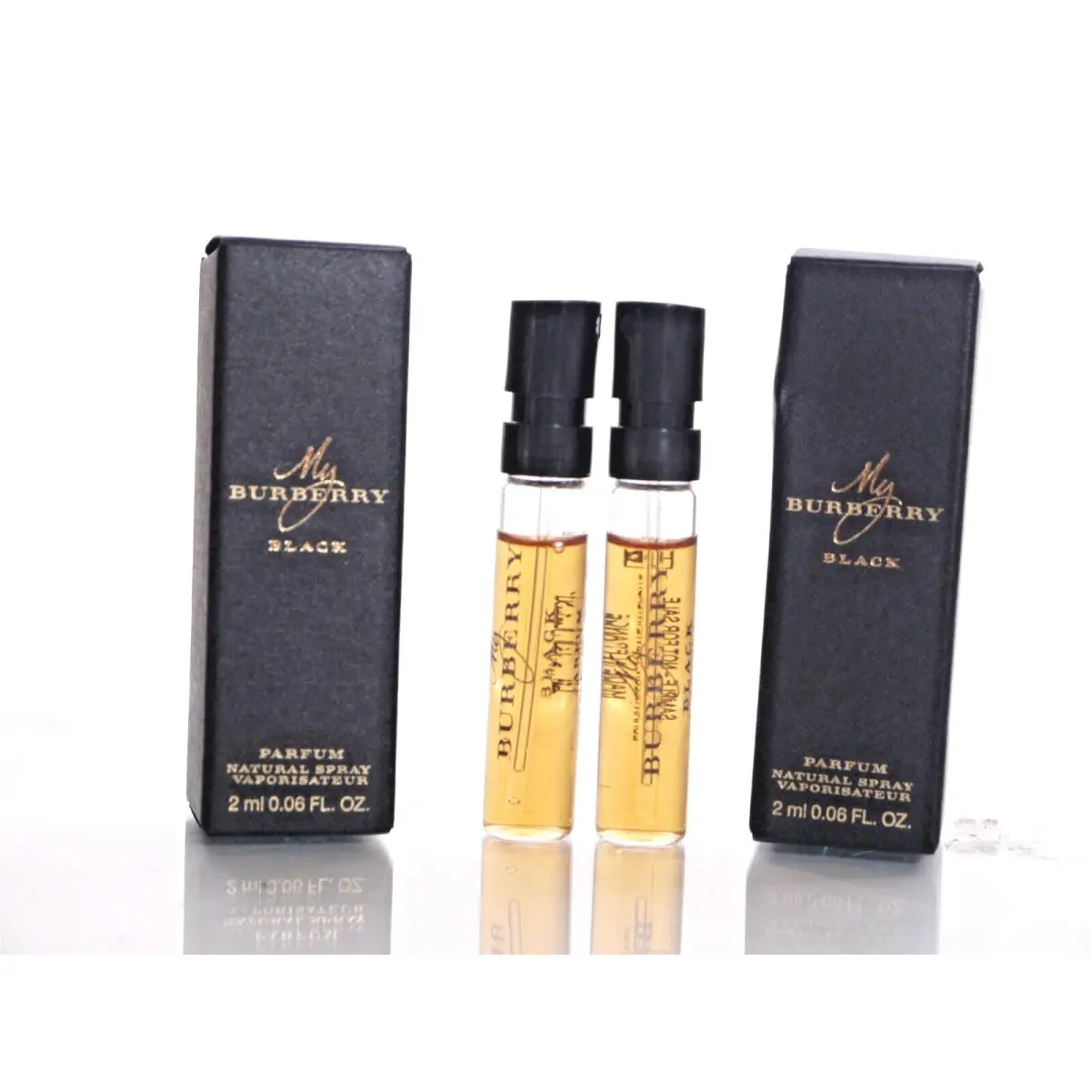 6-Burberry MY Burberry Black 0.06oz/2ml EA Parfum Spray Mini/travel Boxed Sample