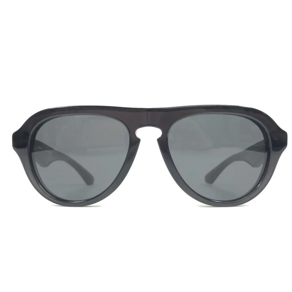 Sunglasses B4437-U 4112/87 Black Aviator Frames with Dark Gray Lenses by Burberry
