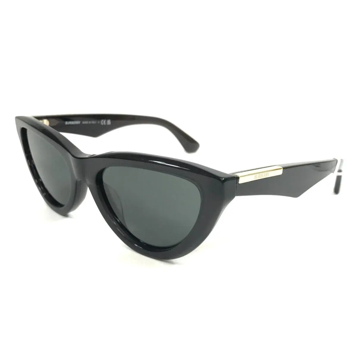 Sunglasses Frames B4436-U 4112/87 Polished Black Cat Eye w/ Gray Lenses by Burberry