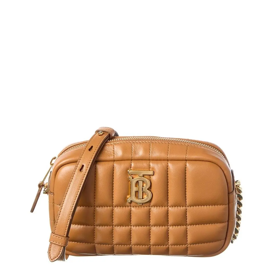 Burberry Lola Mini Leather Camera Bag Women`s Brown