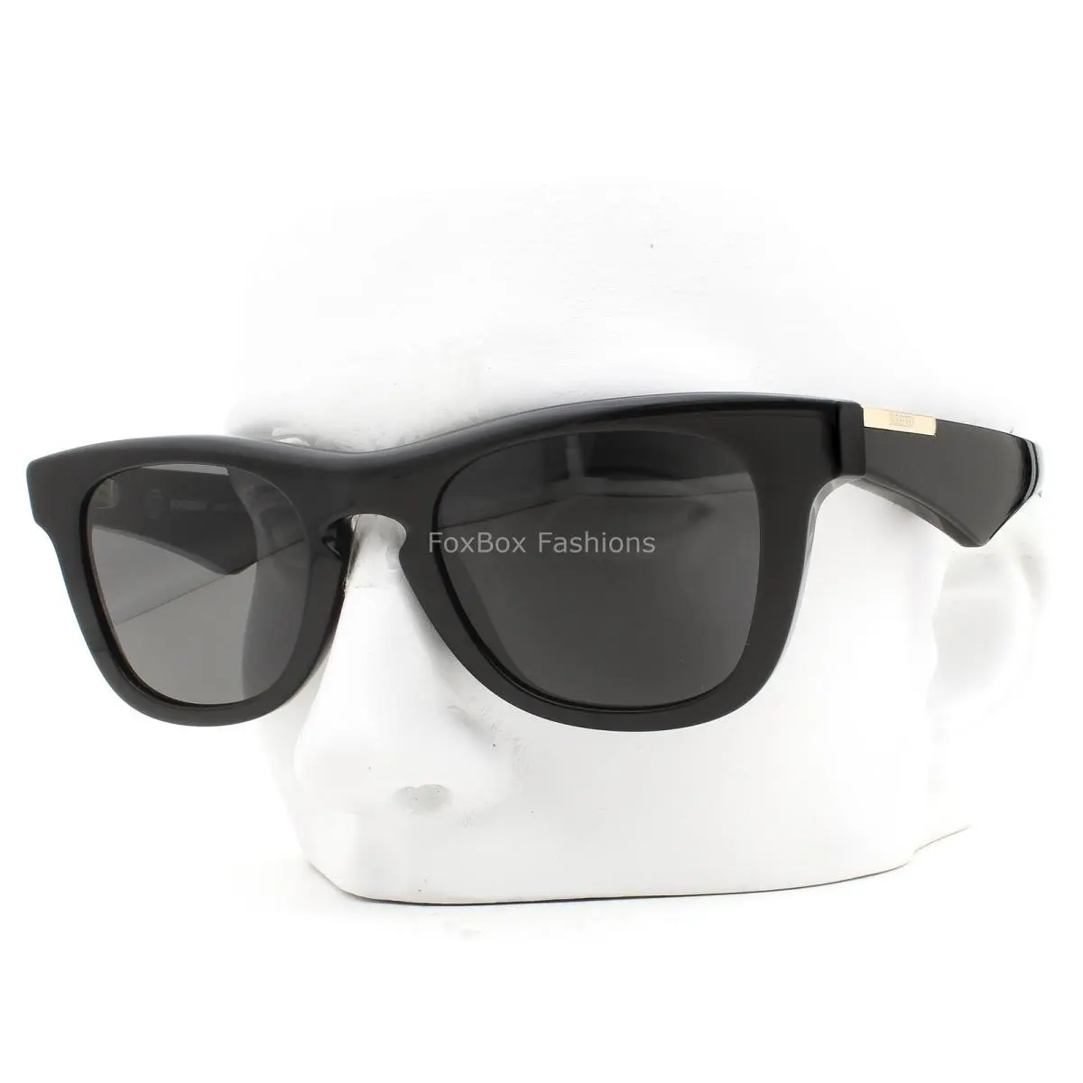 Sunglasses B 4426 3001/87 Polished Black Dark Gray Pale Gold with Case by Burberry