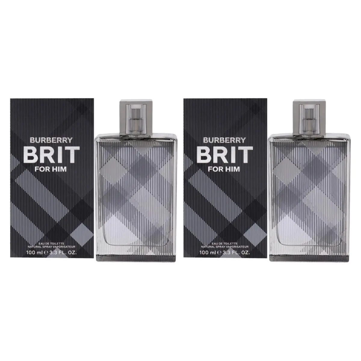 Burberry Brit by Burberry For Men - 3.3 oz Edt Spray - Pack of 2