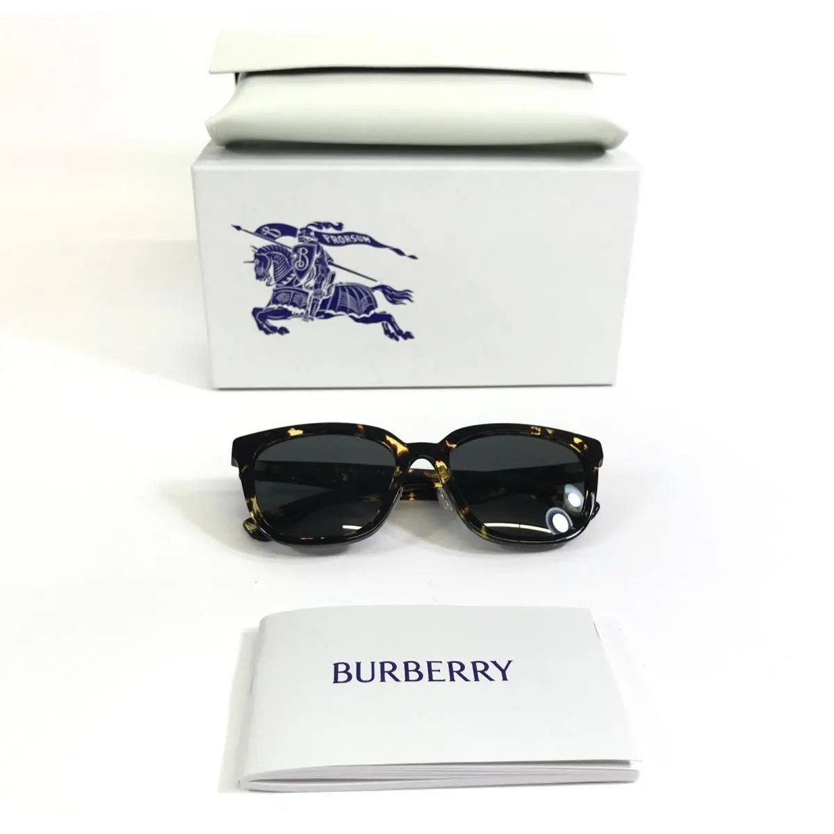 Sunglasses B4446-D 4106/87 Dark Havana Cat Eye Frames Dark Grey Lenses by Burberry