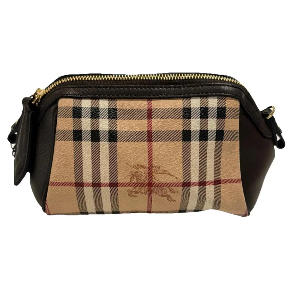Haymarket Check Coated Canvas Blaze Mini Crossbody Missing Strap by Burberry