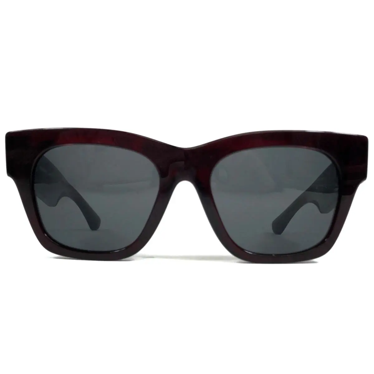 Sunglasses B4424 4115/87 Burgundy Red Thick Frames with Gray Lenses by Burberry
