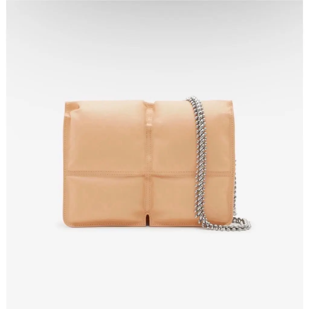 Uni Peach Snip B-cut Quilted Puffy Leather Crossbody Bag by Burberry