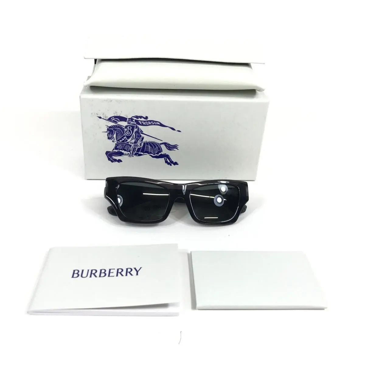 Sunglasses B4441-U 4112/87 Polished Transparent Grey w Dark Grey Lenses by Burberry