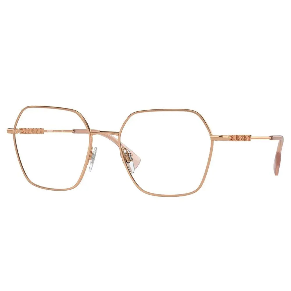 Burberry BE 1381 1337 Rose Gold Metal Irregular Eyeglasses 54mm