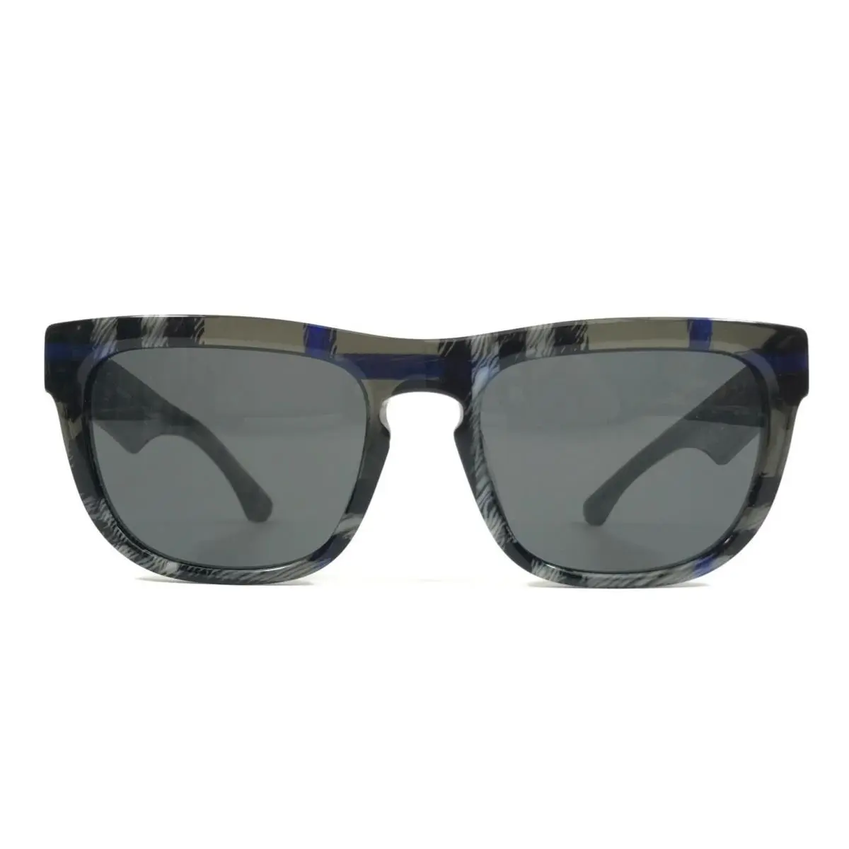 Sunglasses B4431-U 4147/87 Black Checkered Frames with Dark Gray Lenses by Burberry