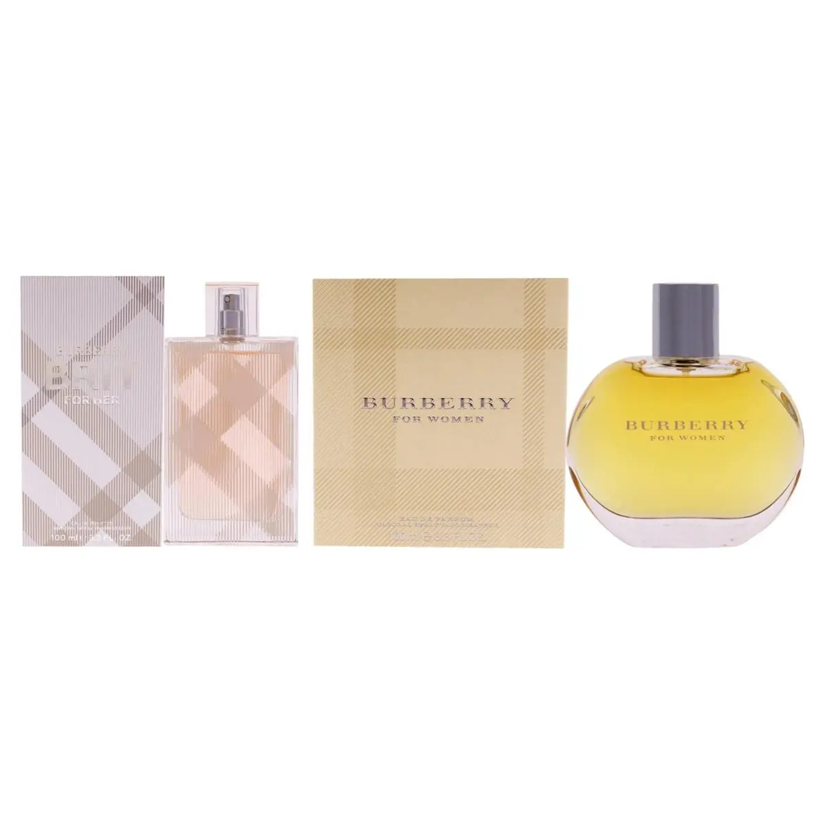 Burberry Brit and Burberry Kit 3.3 oz Edp Spray 3.3 oz Edt Spray