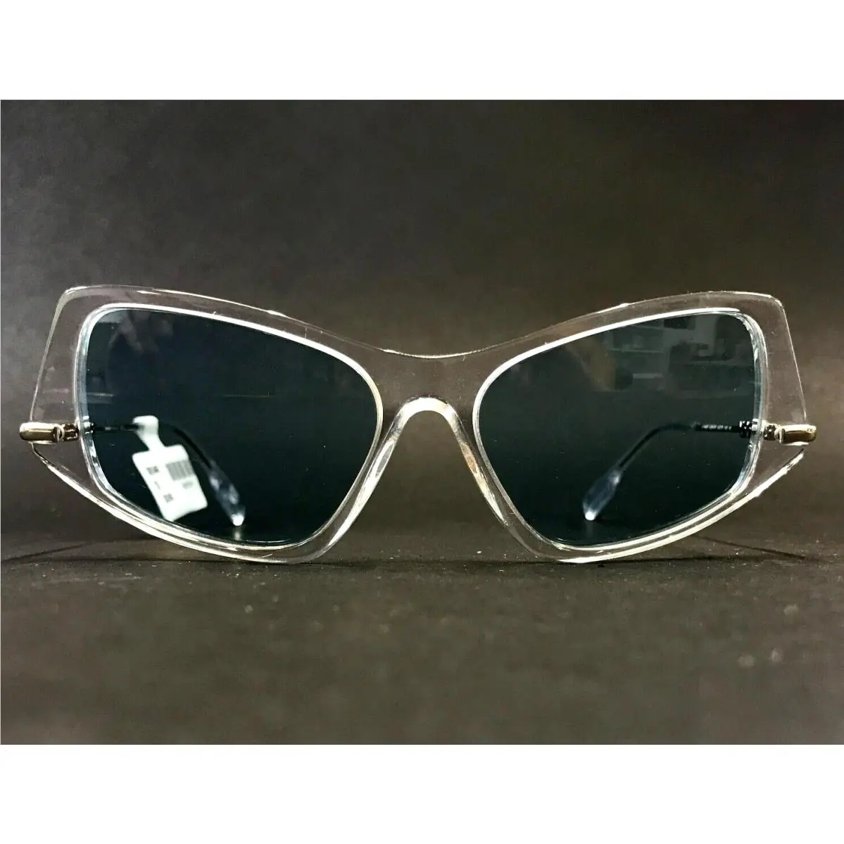 Sunglasses B4408 3024/80 Clear Silver Cat Eye Frames with Blue Lenses by Burberry