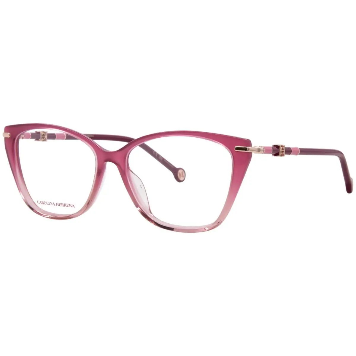 HER-0303/G L39 Eyeglasses Women`s Burgundy Shaded Full Rim 55mm by Carolina Herrera