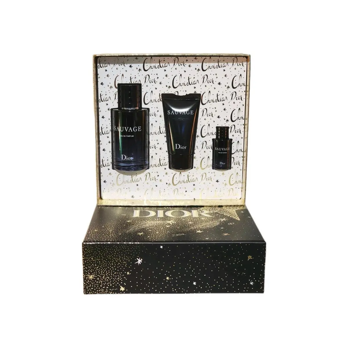 Sauvage 3.4OZ Edp Spray 3PC Gift Set For Men by Dior