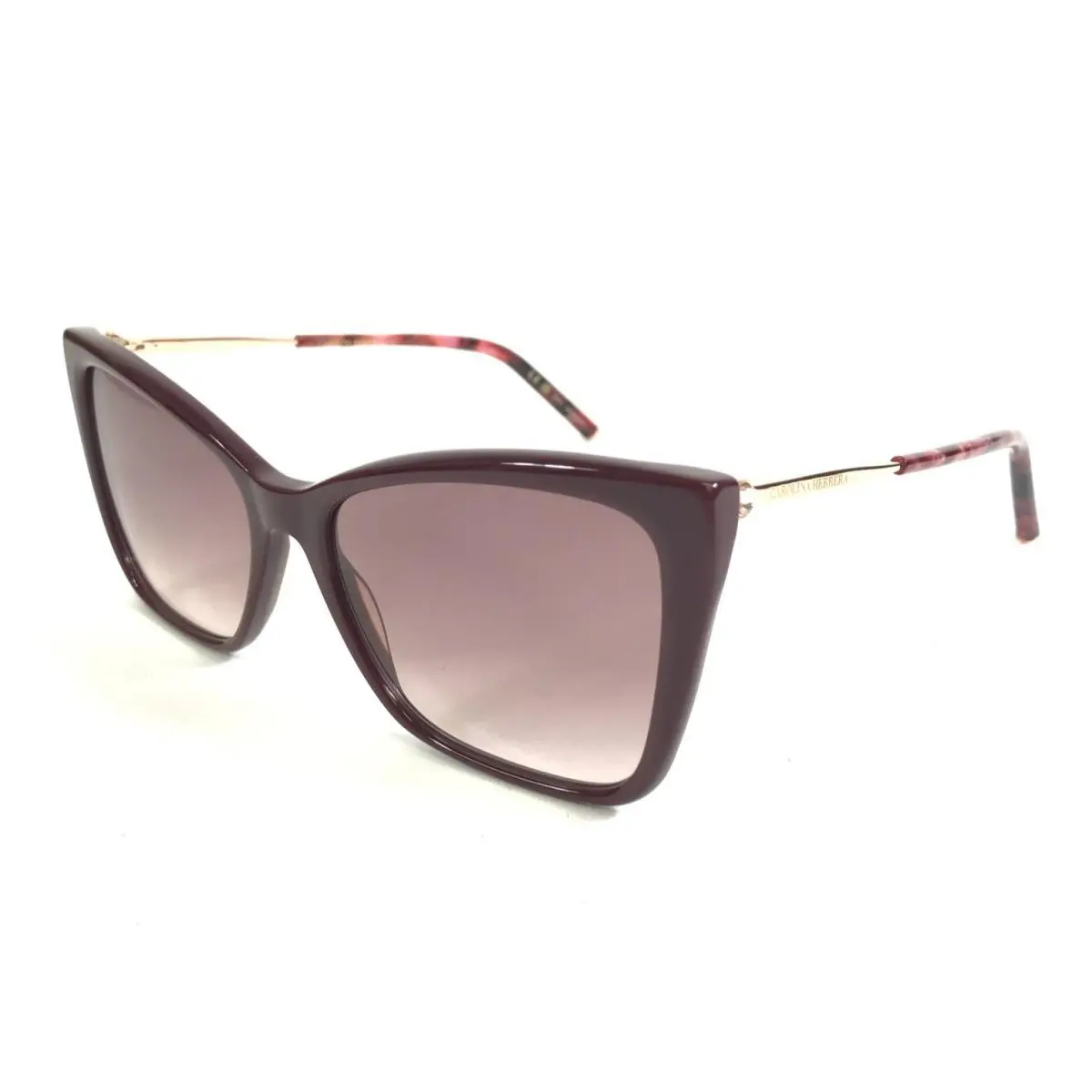 Sunglasses HER0180/S 6K3HA Burgundy Gold Frames with Red Lenses by Carolina Herrera