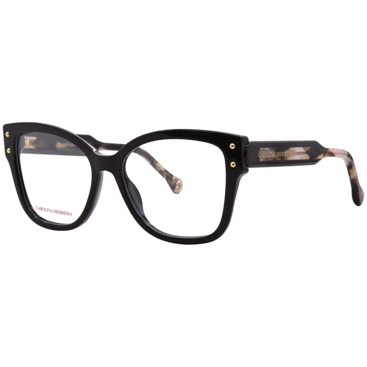 HER-0368 807 Eyeglasses Women`s Black Full Rim Square 53mm by Carolina Herrera