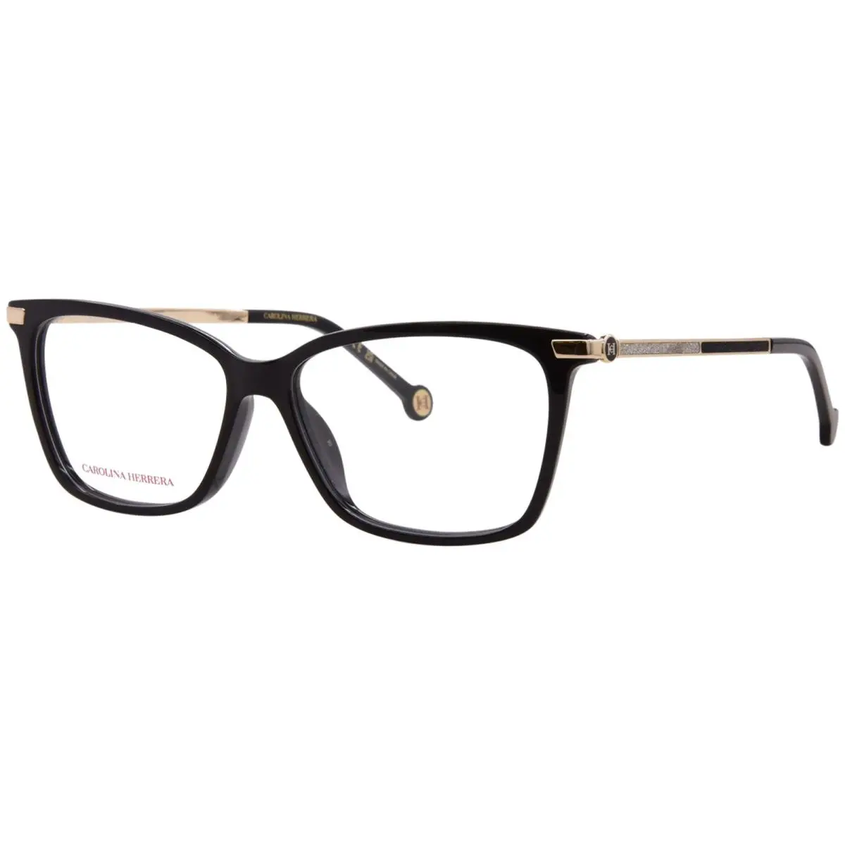Carolina Herrera HER-0356/G 807 Eyeglasses Women`s Black Full Rim Rectangle 53mm