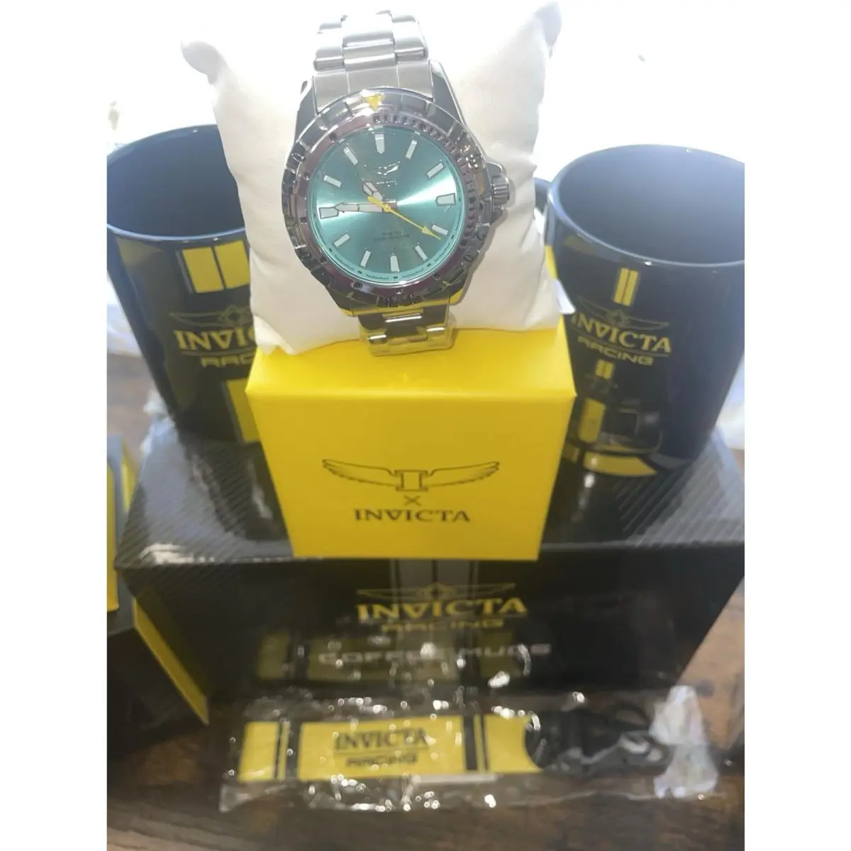 Invicta 70051 Specialty I Men 42mm Silver Tone Dial Steel Quartz Bracelet Watch